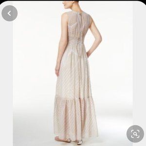 Calvin Klein V-neck Chiffon Maxi Dress